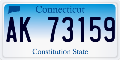 CT license plate AK73159
