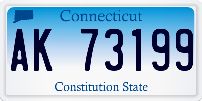 CT license plate AK73199