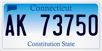 CT license plate AK73750
