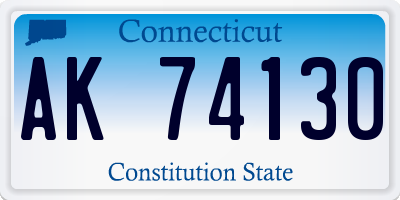CT license plate AK74130