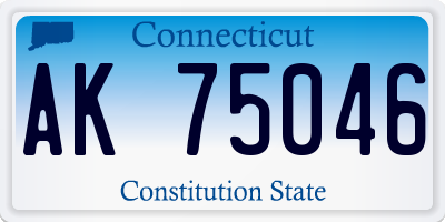 CT license plate AK75046