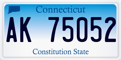 CT license plate AK75052