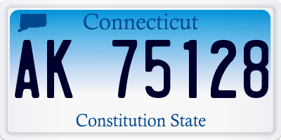 CT license plate AK75128