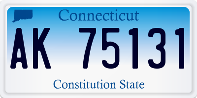 CT license plate AK75131