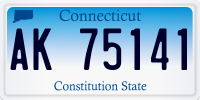 CT license plate AK75141
