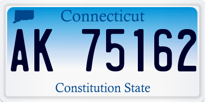 CT license plate AK75162