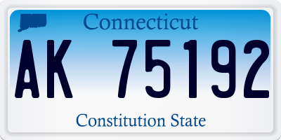 CT license plate AK75192