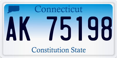 CT license plate AK75198