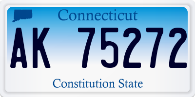 CT license plate AK75272