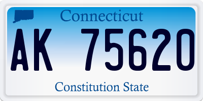 CT license plate AK75620