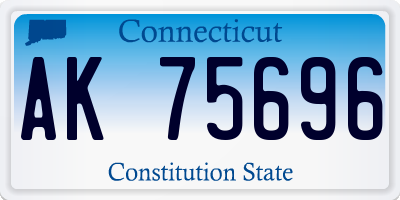 CT license plate AK75696