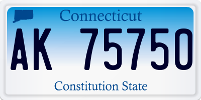 CT license plate AK75750