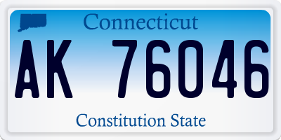 CT license plate AK76046