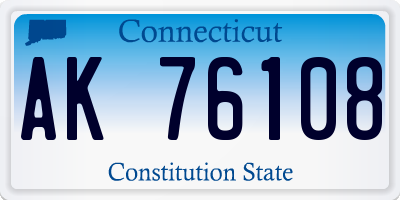 CT license plate AK76108