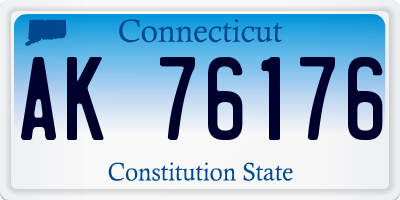 CT license plate AK76176
