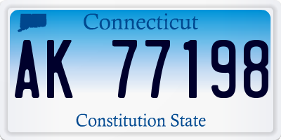 CT license plate AK77198