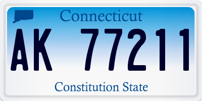 CT license plate AK77211