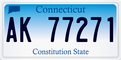 CT license plate AK77271