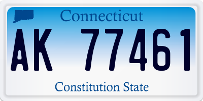 CT license plate AK77461