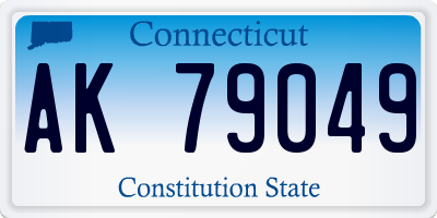 CT license plate AK79049