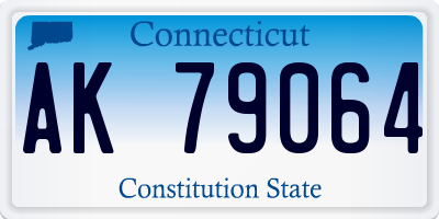CT license plate AK79064
