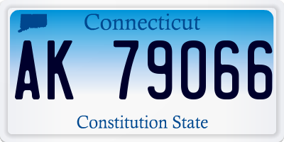CT license plate AK79066
