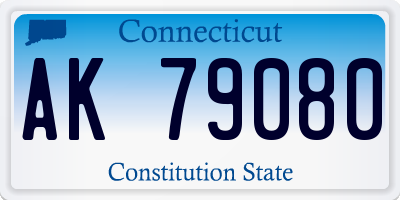 CT license plate AK79080