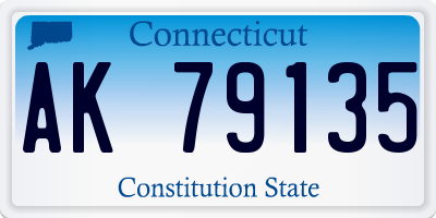 CT license plate AK79135