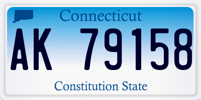 CT license plate AK79158