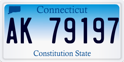 CT license plate AK79197