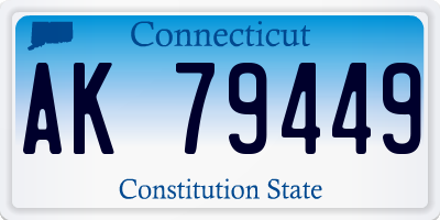 CT license plate AK79449