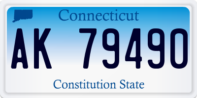 CT license plate AK79490