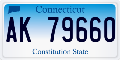 CT license plate AK79660
