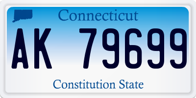 CT license plate AK79699
