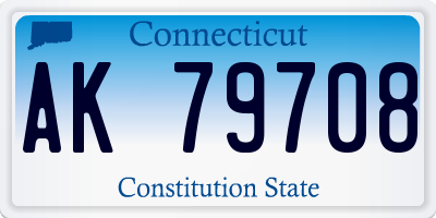 CT license plate AK79708