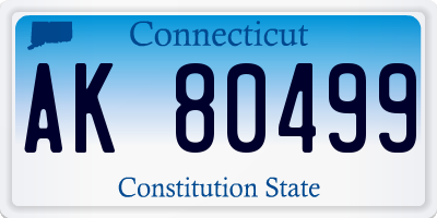 CT license plate AK80499