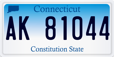 CT license plate AK81044