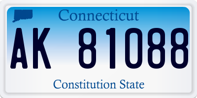 CT license plate AK81088