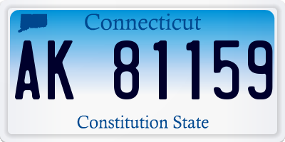 CT license plate AK81159