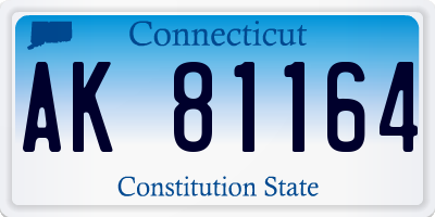 CT license plate AK81164