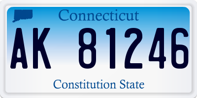 CT license plate AK81246