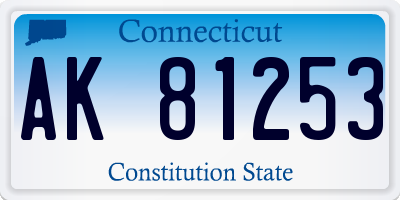CT license plate AK81253