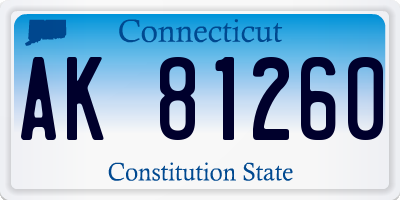CT license plate AK81260