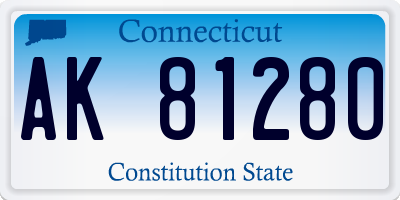 CT license plate AK81280