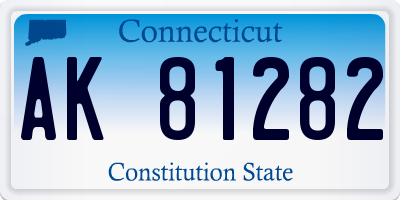 CT license plate AK81282