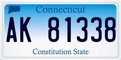 CT license plate AK81338