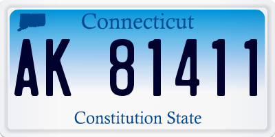 CT license plate AK81411