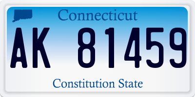 CT license plate AK81459