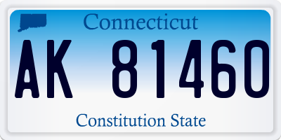 CT license plate AK81460