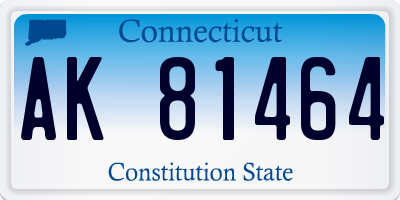 CT license plate AK81464